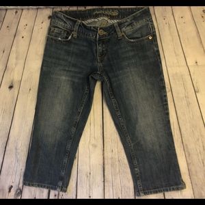 EUC American Eagle Outfitters denim blue jean board shorts- Size 2